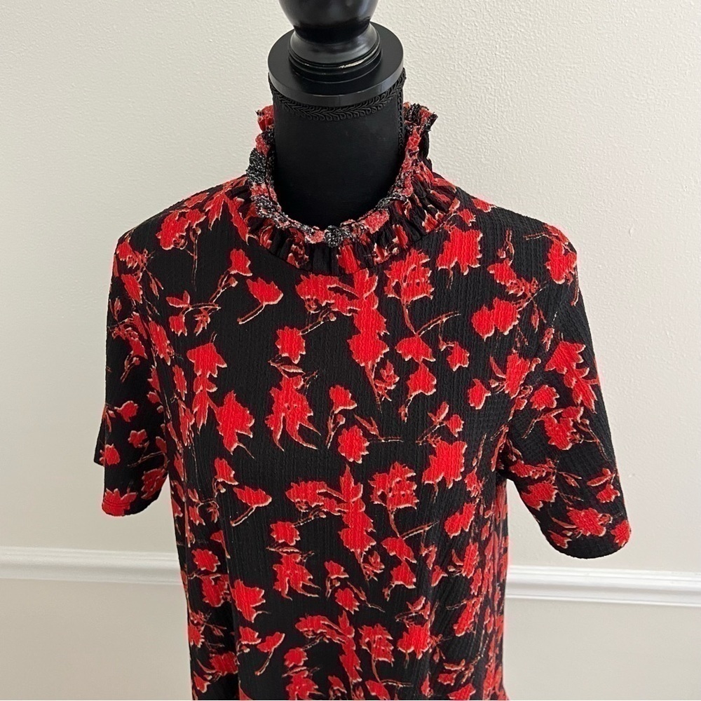 Zara Floral Ruffle Dress - Picture 2 of 7